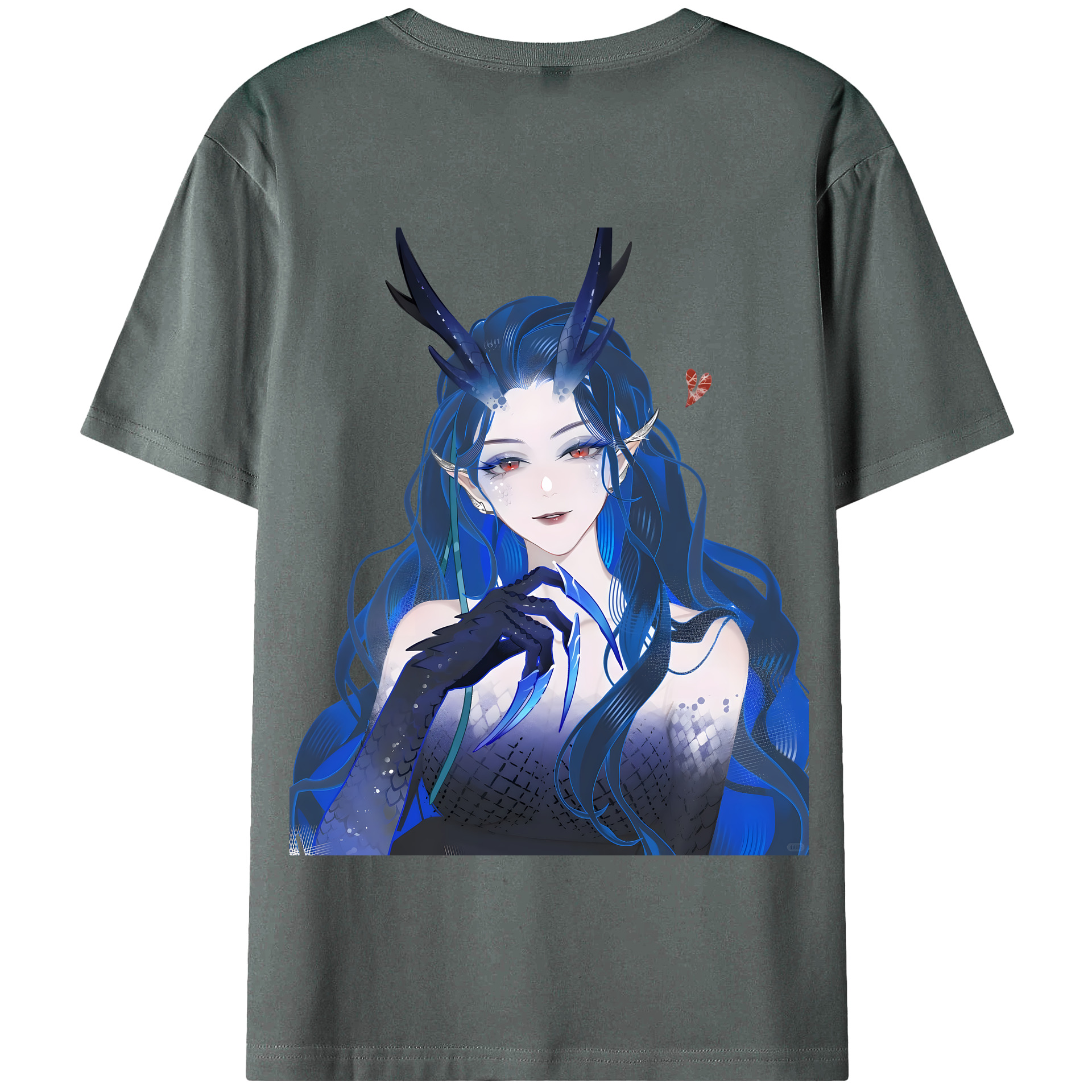 （画像用） Ne Zha 2 ナタ 魔童の大暴れ 綿100％半袖Tシャツ（背面プリント）